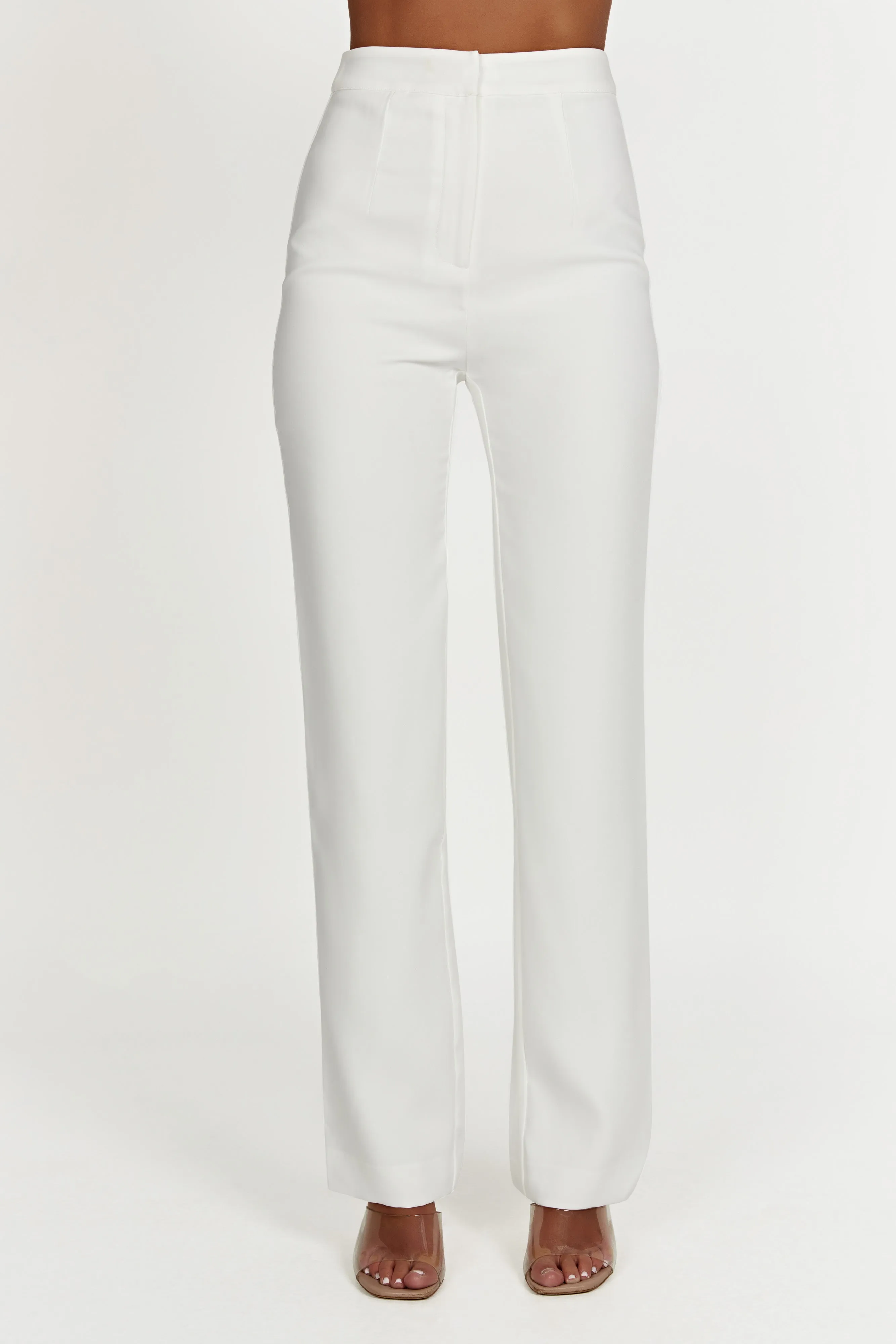 Allanah Straight Leg Pant - White