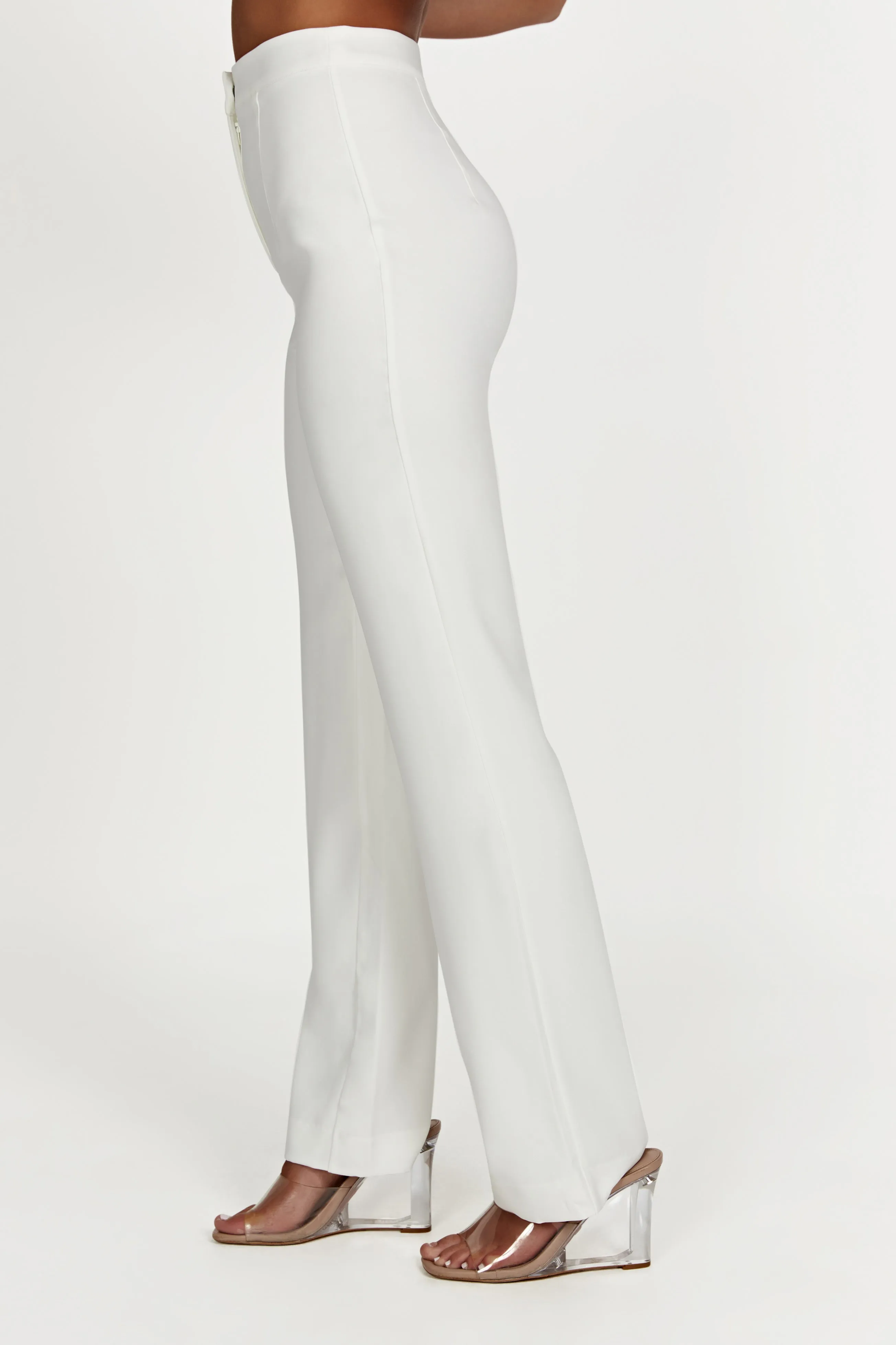 Allanah Straight Leg Pant - White