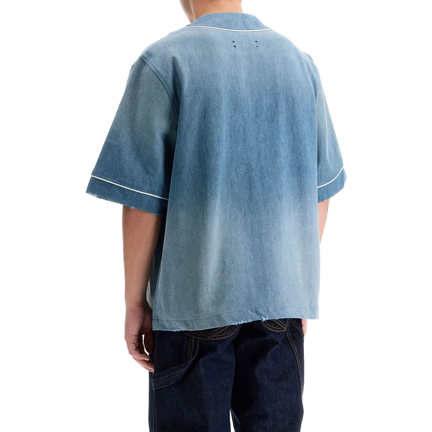 Amiri sunfaded baseball shirt