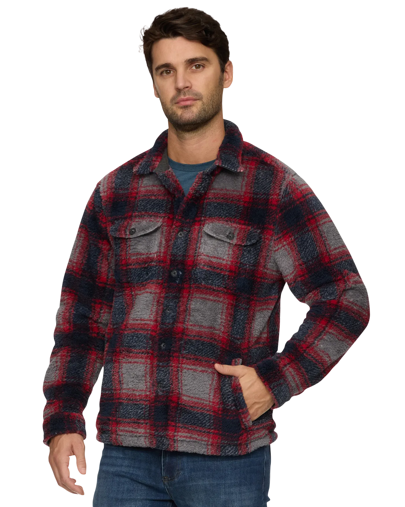 ATOKA SHAGGY SHERPA SHIRT JACKET