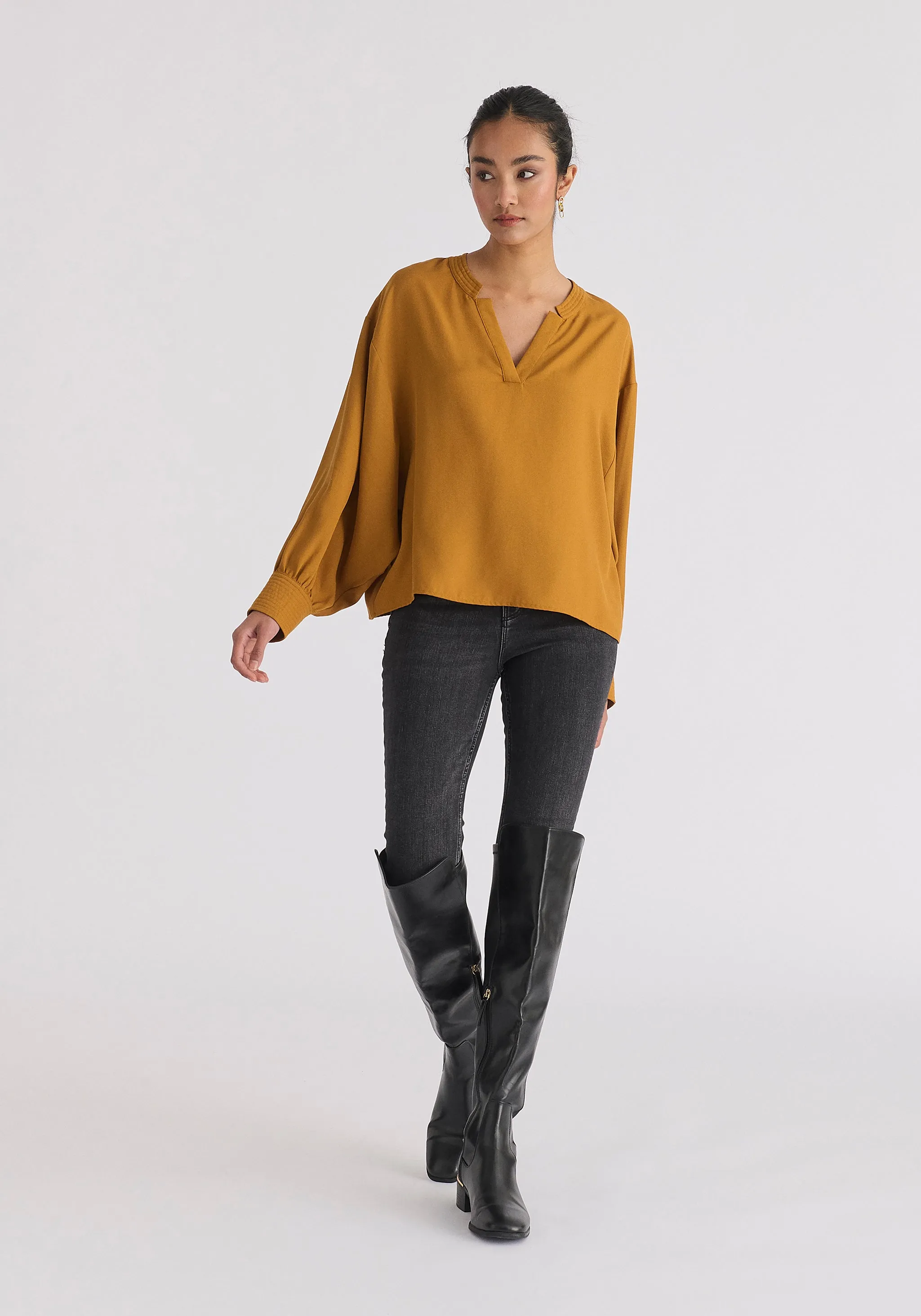 Batwing Lyocell Blouse