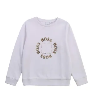 Boss Kids Gold Logo Sweater