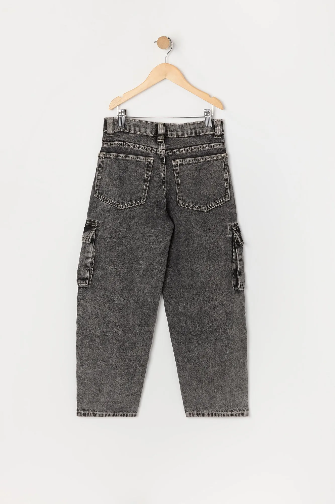 Boys Multi Pocket Straight Leg Cargo Jean