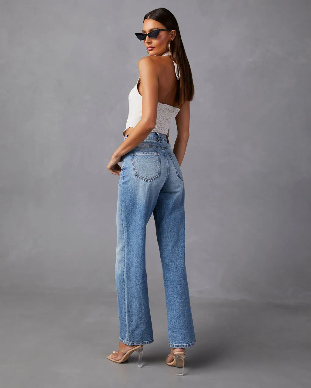 Brandis High Rise Straight Leg Jeans