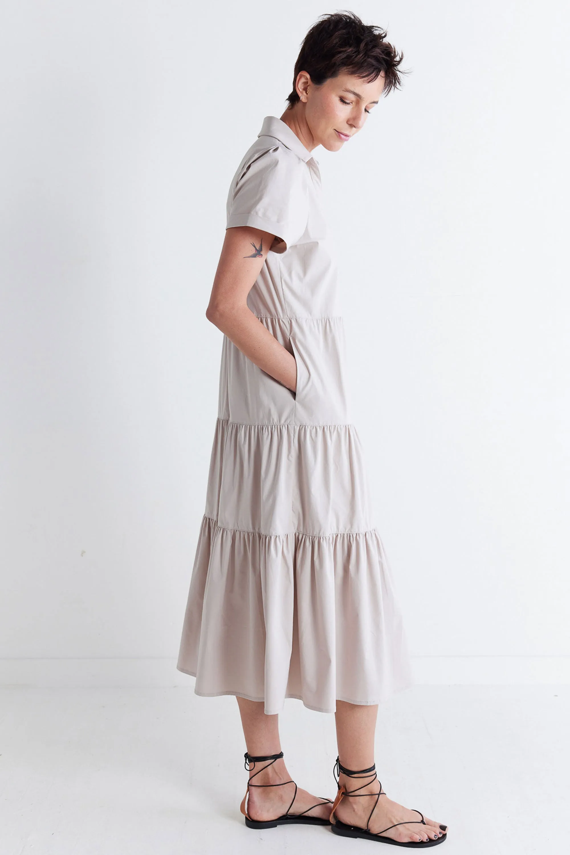 Breaking Free Long Poplin Dress