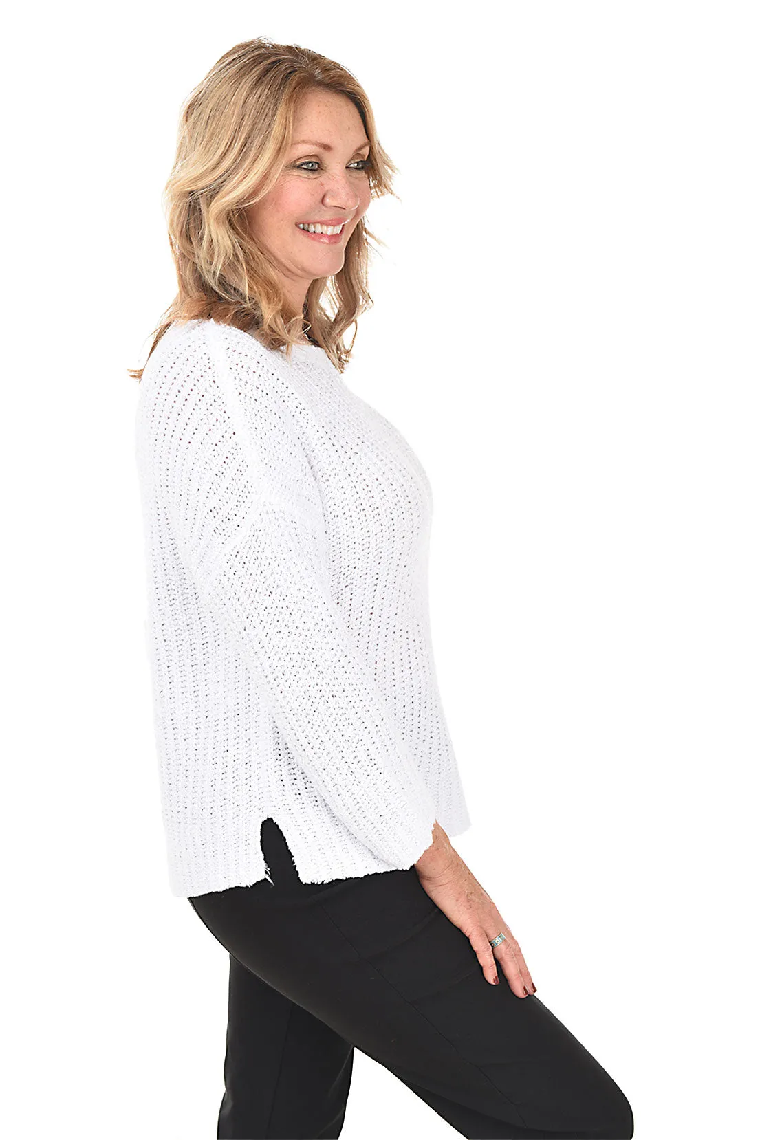 By The Sea Fisherman Ribbed Sweater