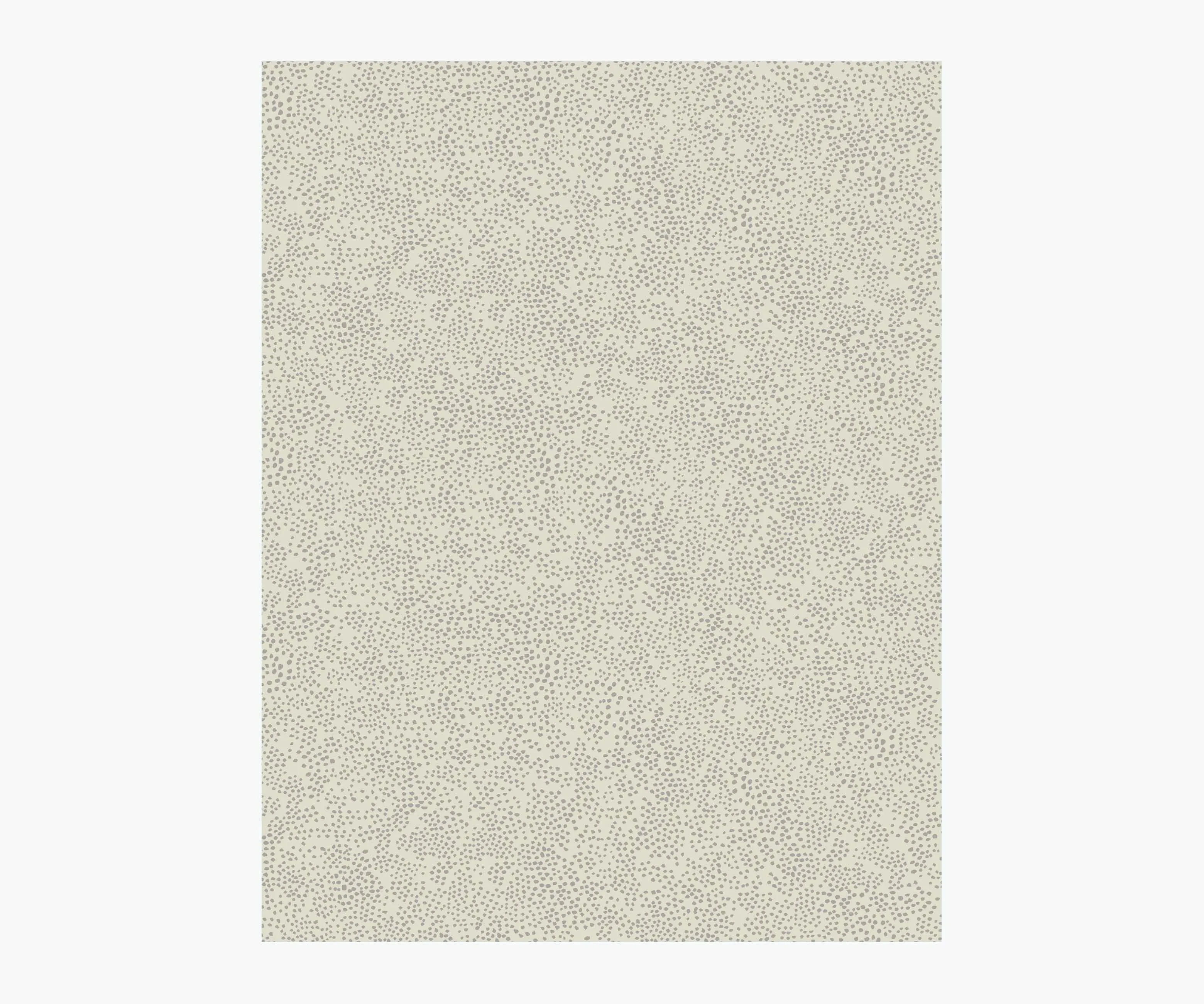 Champagne Dots Wallpaper Sample - Metallic Silver & Linen