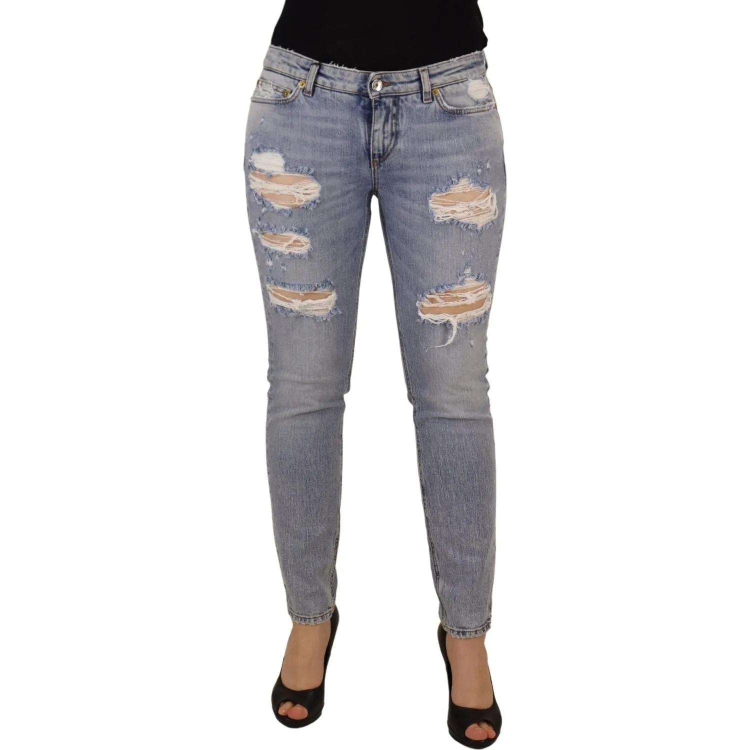 Dolce & Gabbana Elegant Skinny Fit Denim for Sophisticated Style