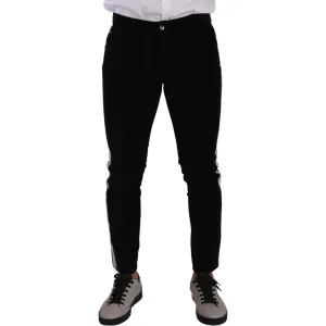 Dolce & Gabbana Elegant Slim-Fit Cotton Black Jeans