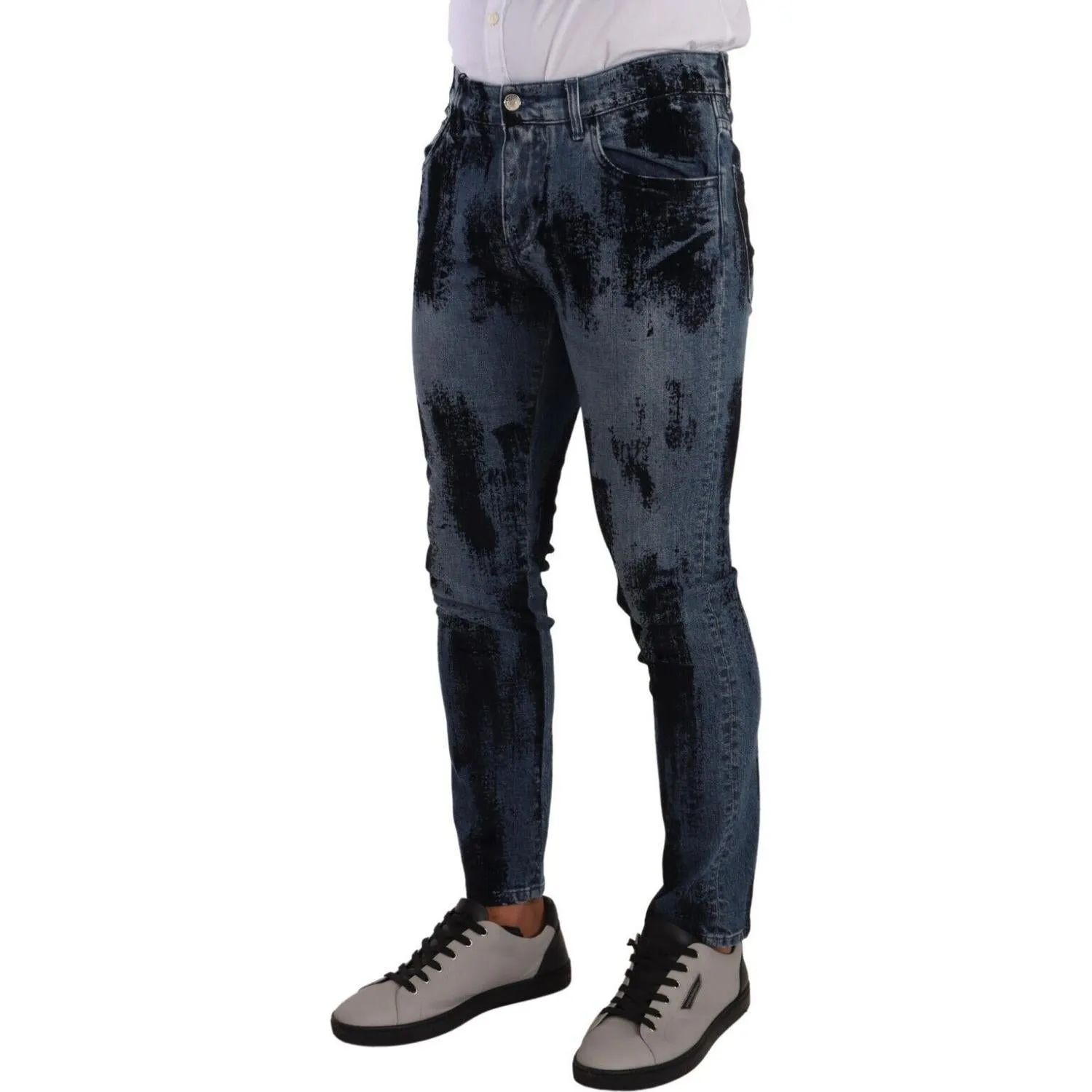 Dolce & Gabbana Italian Designer Skinny Slim Fit Jeans