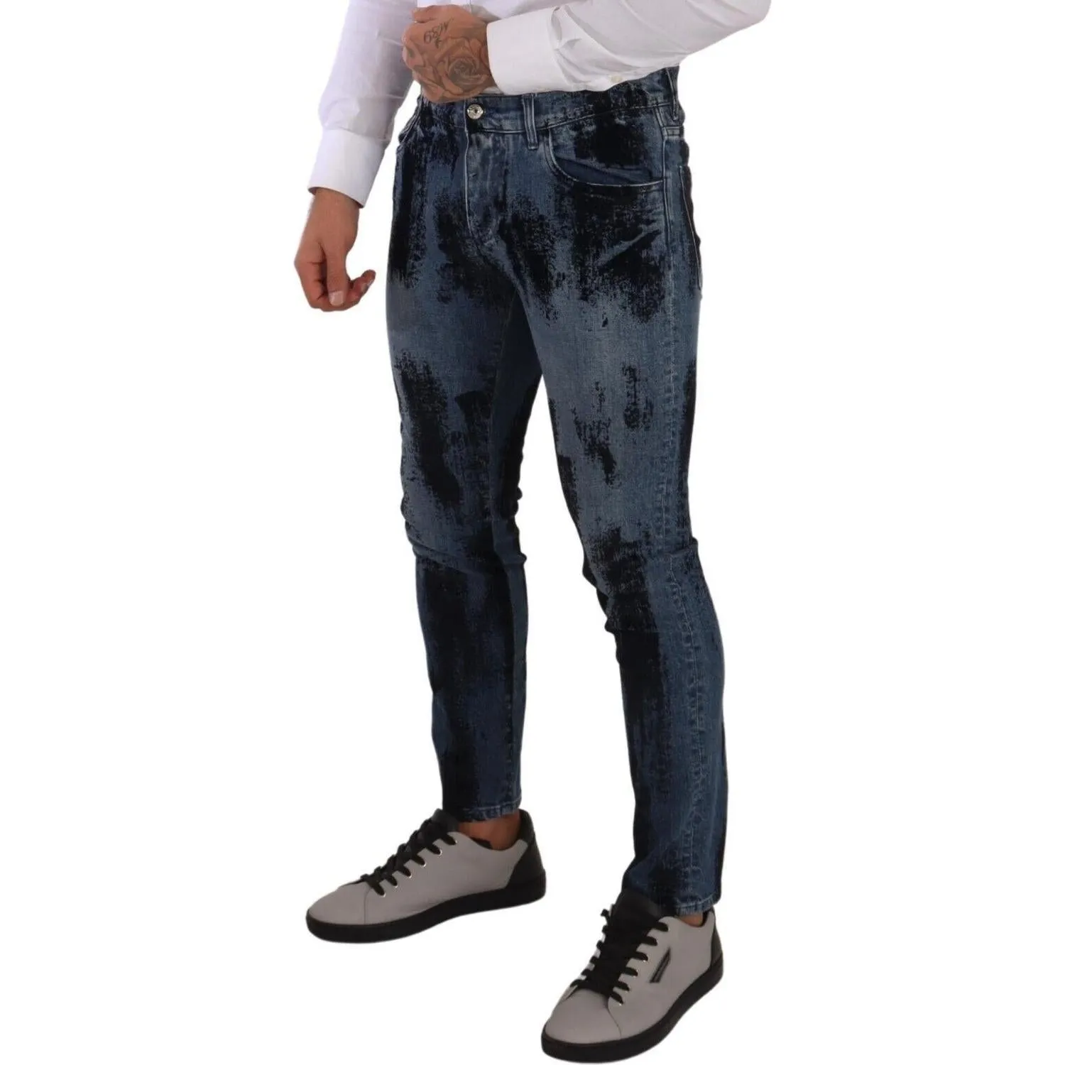 Dolce & Gabbana Italian Designer Skinny Slim Fit Jeans