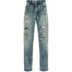 Fear Of God distressed straight cut jeans with a