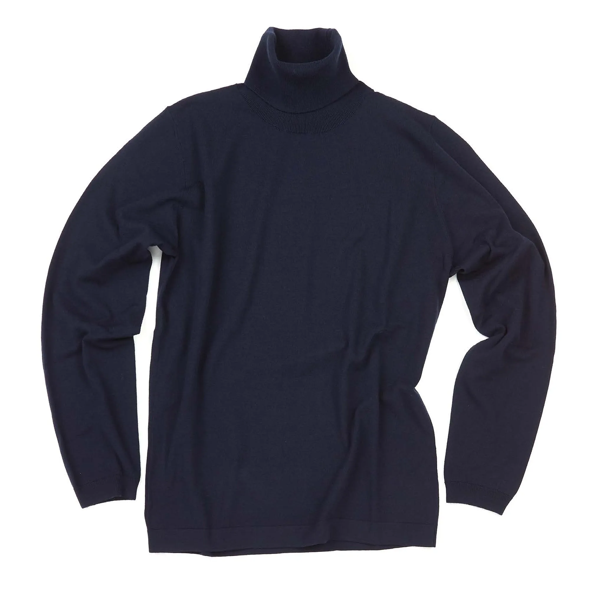 FRADI Extrafine Merino Stretch Turtleneck Knitwear NAVY