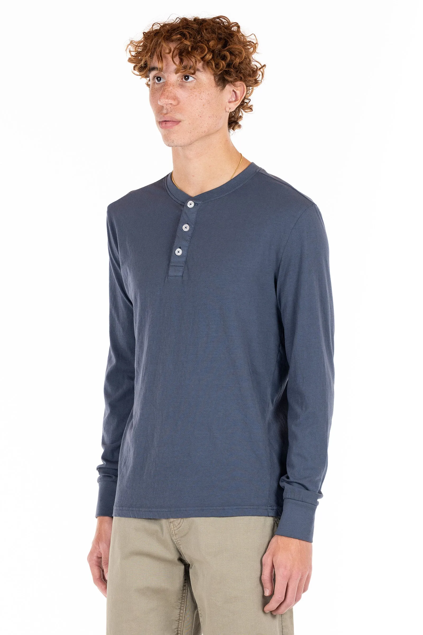 Henley Tee - Slate