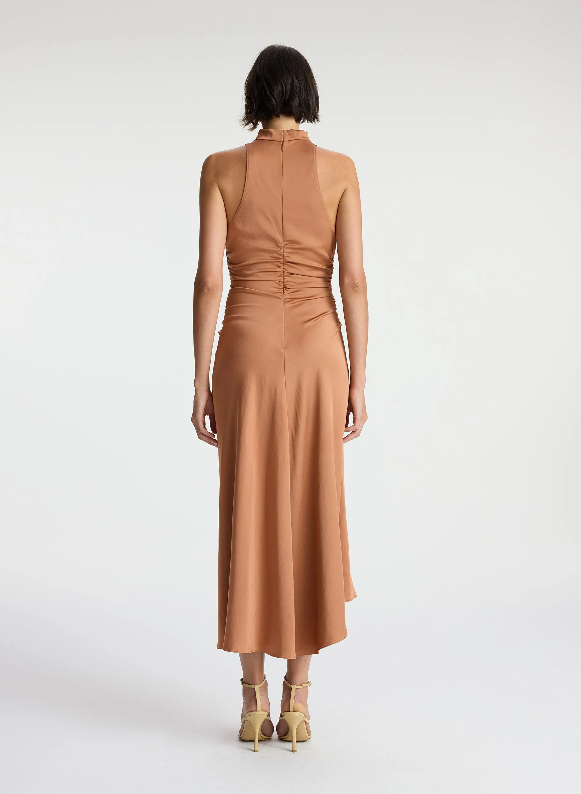 Inez Satin Midi Dress