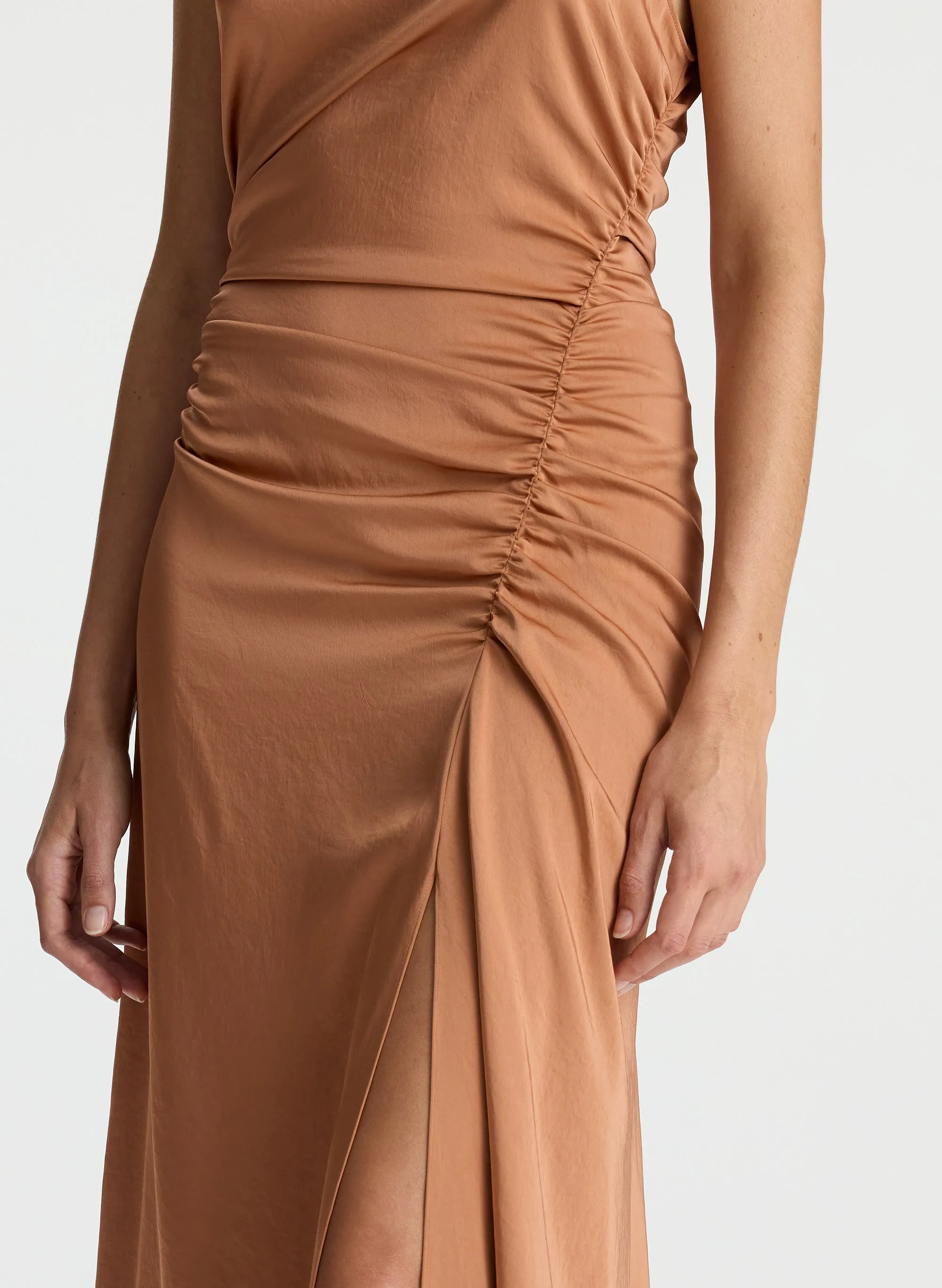 Inez Satin Midi Dress