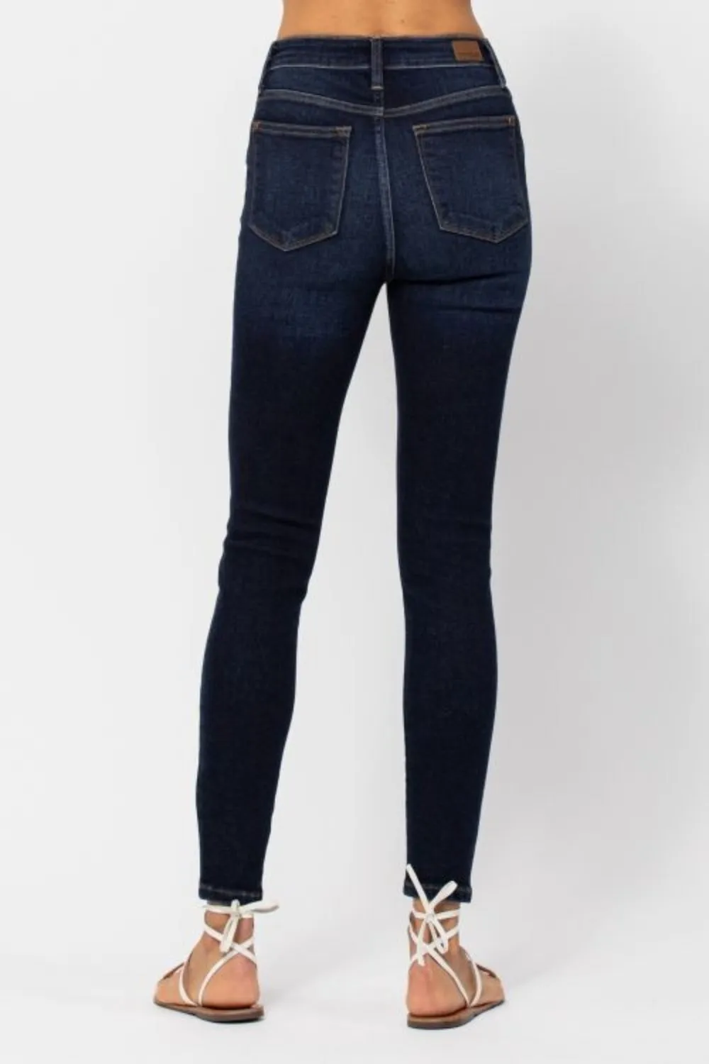 Judy Blue High Waist Skinny Jeans in Dark Wash