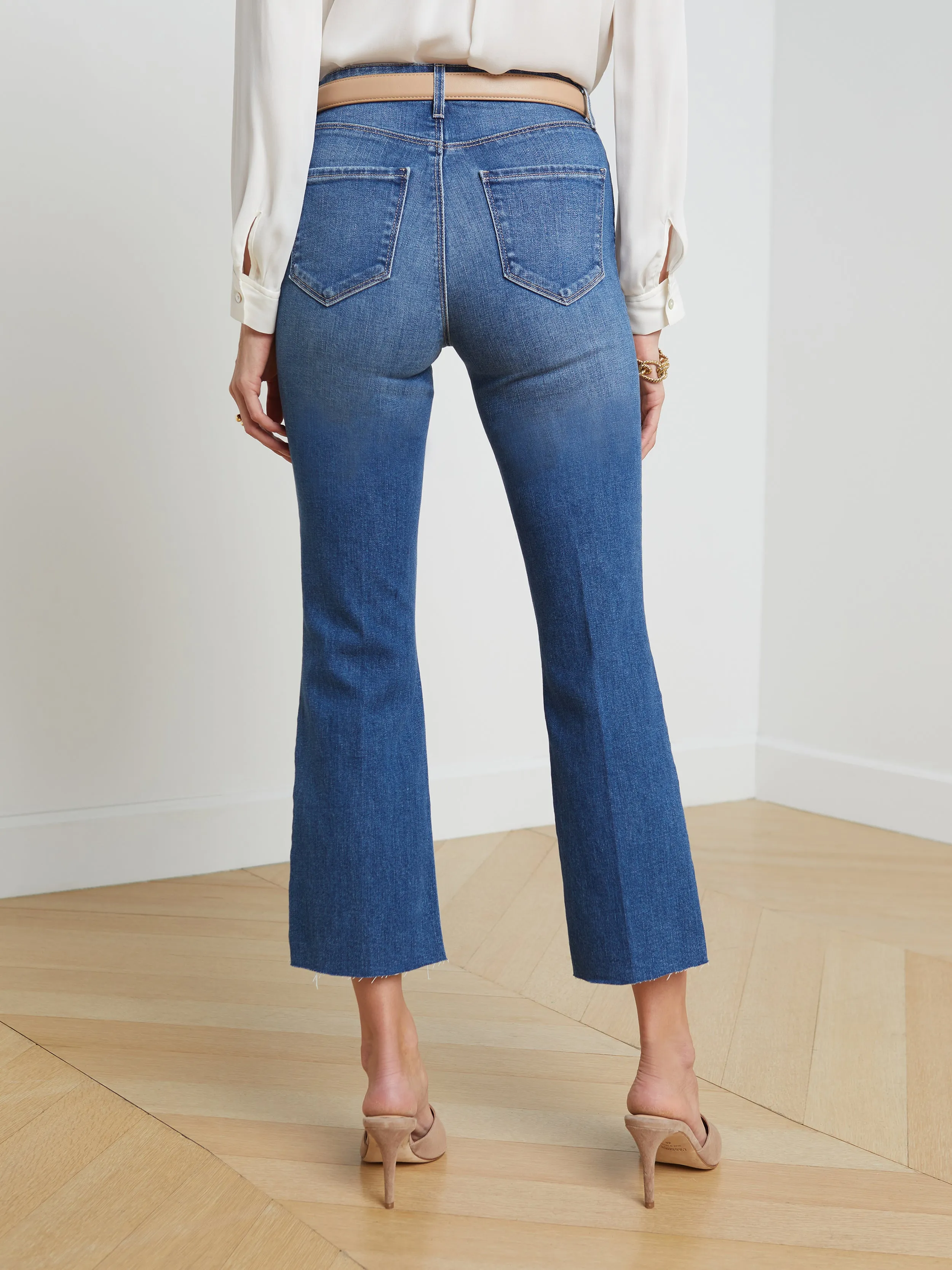 Kendra Cropped Flare Jean