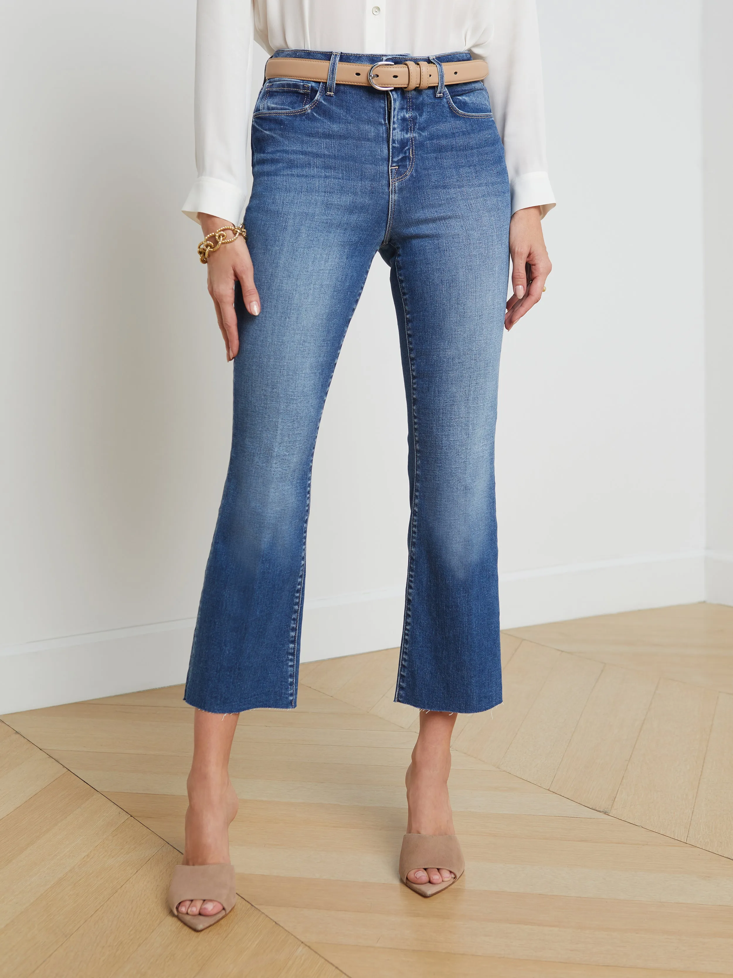 Kendra Cropped Flare Jean