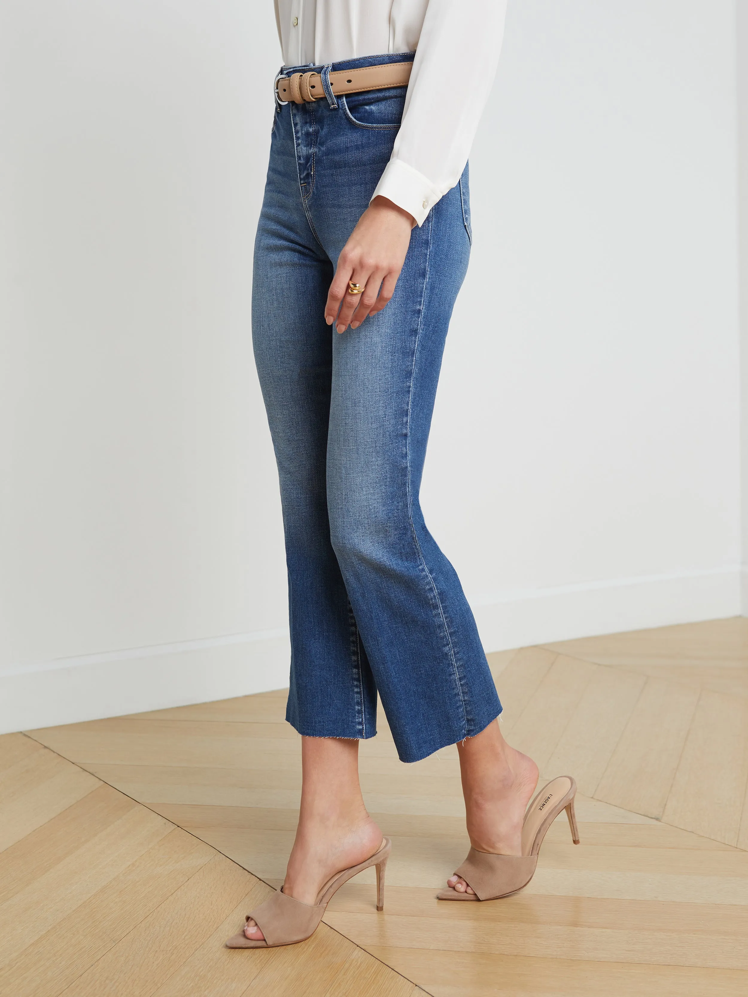 Kendra Cropped Flare Jean