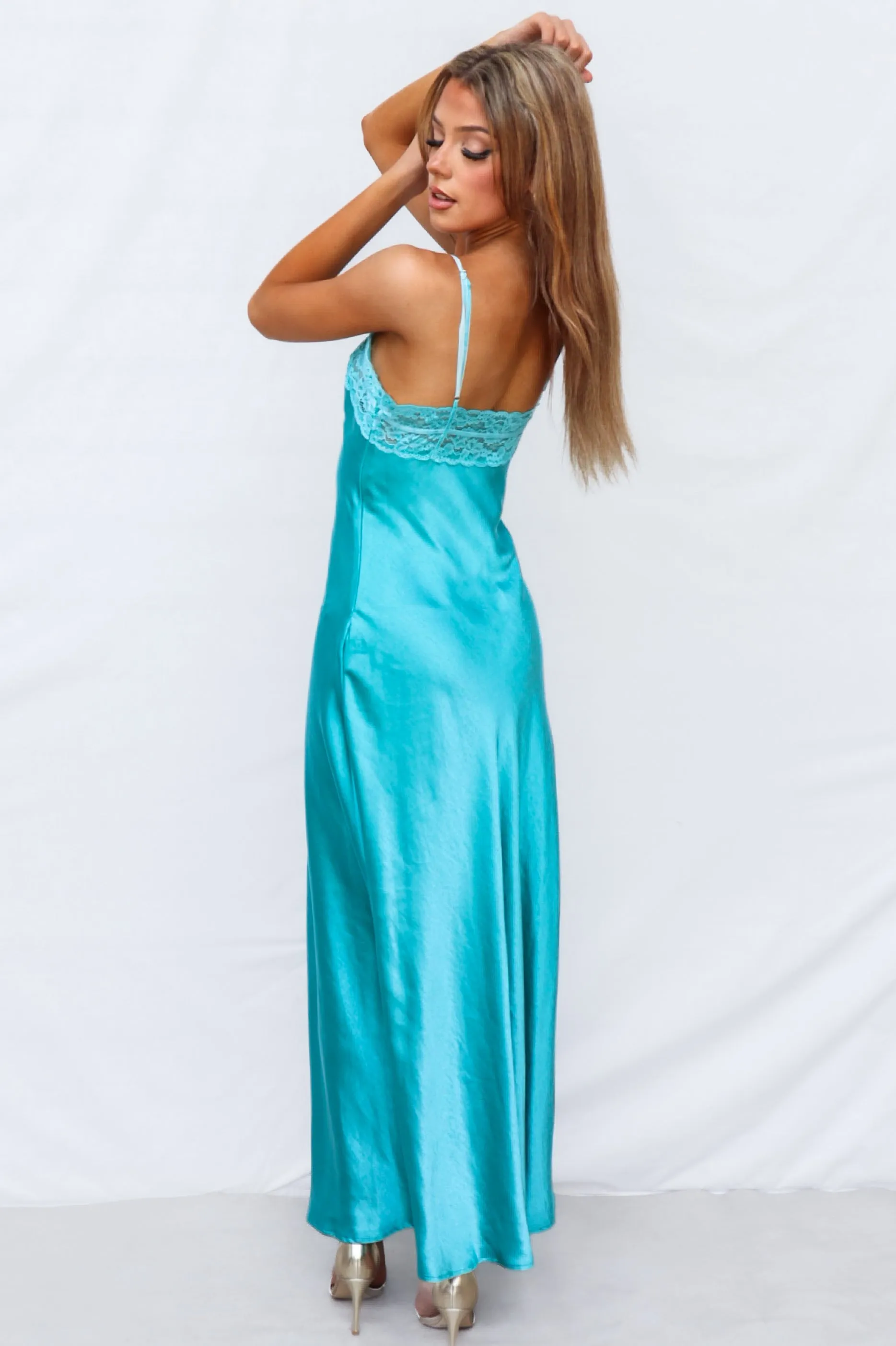 Lene Maxi Dress - Aqua