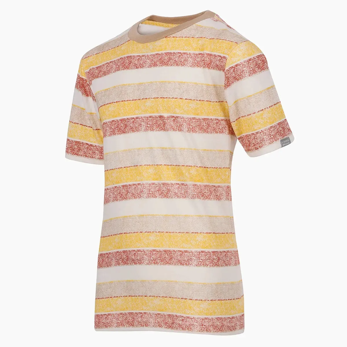 Lucky Brand Boy's Cozy Stripe Short Sleeve T-Shirt