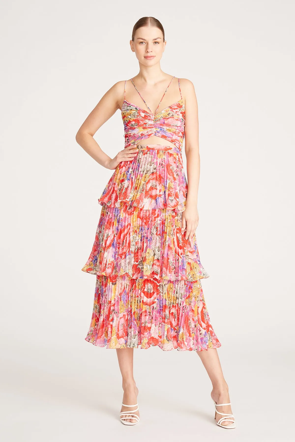 Luke Pleated Tier Dress