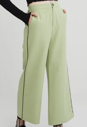 Office Straight Leg Tapered Trousers