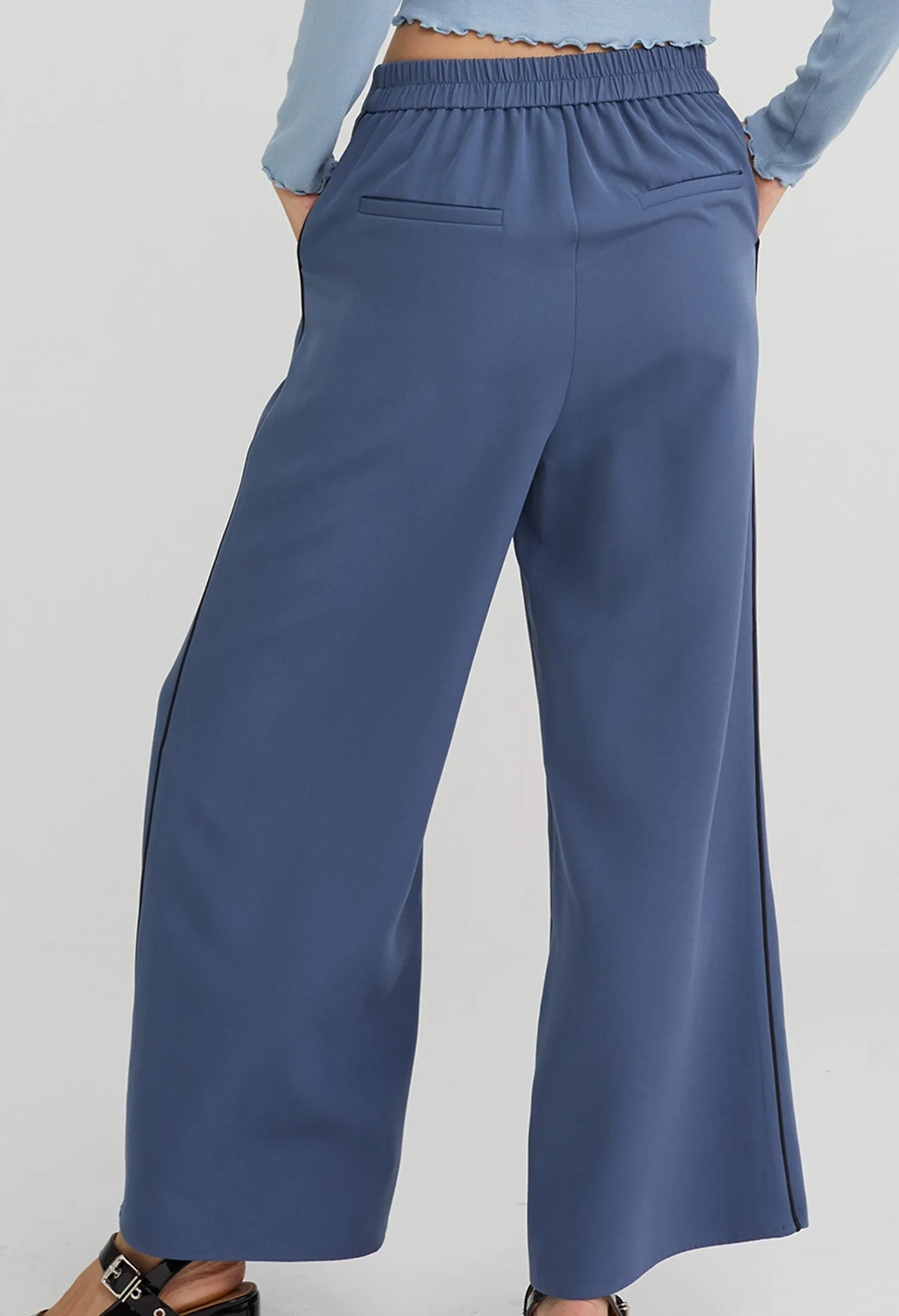 Office Straight Leg Tapered Trousers