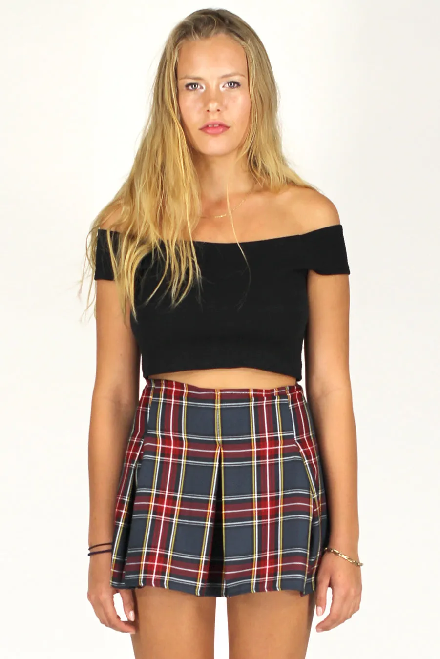 Pleated Skirt - Tartan