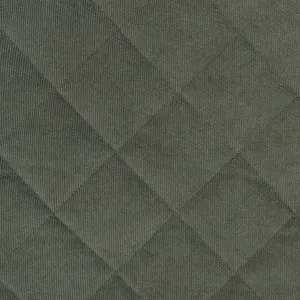 Quilted Corduroy Coating - Green