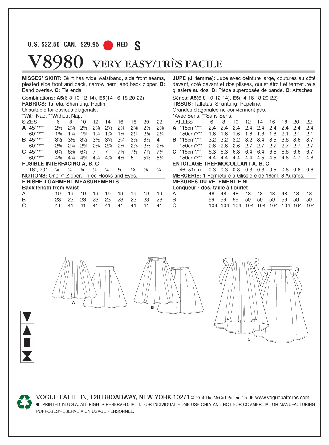 SKIRT - V8980