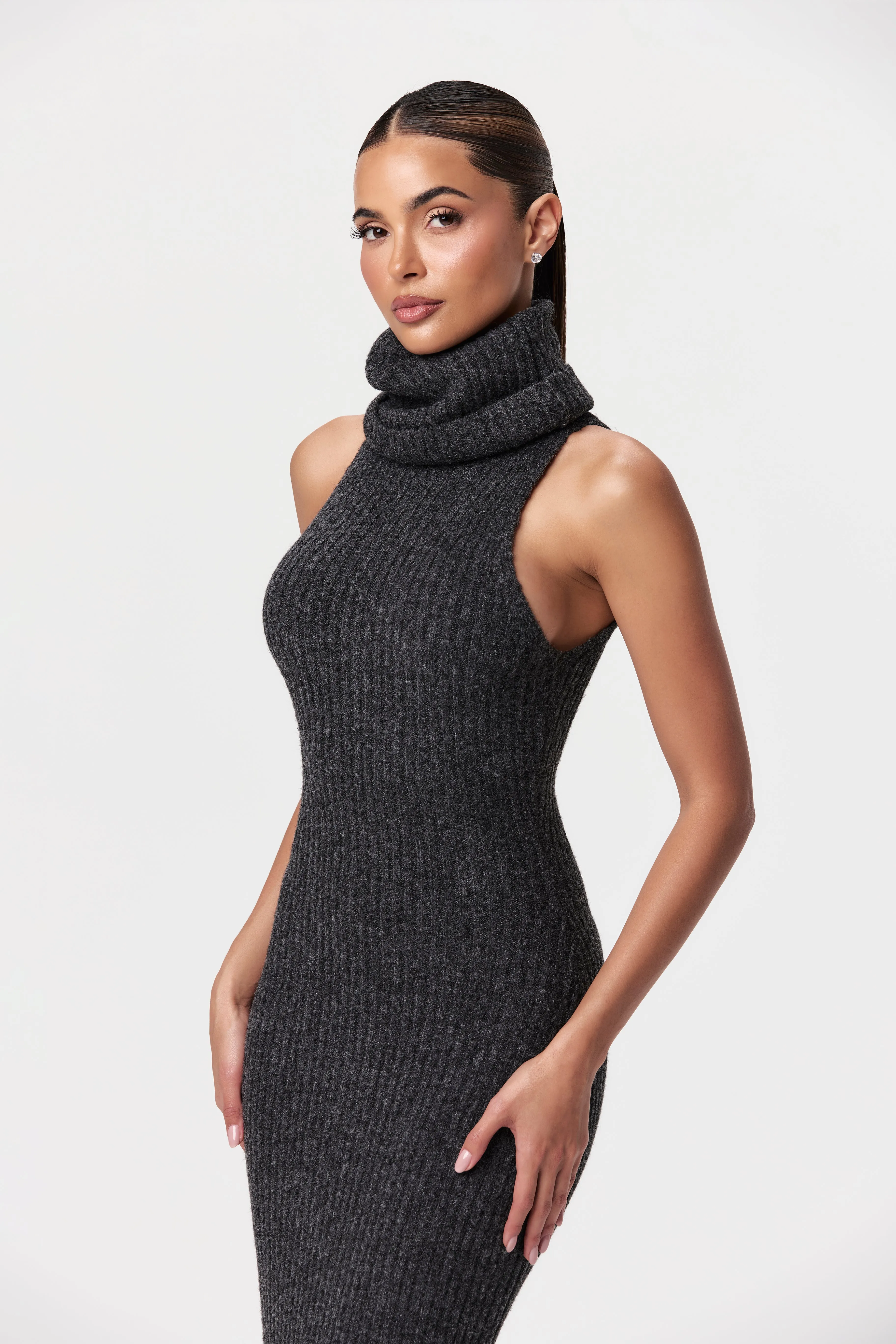 Maxi Sweater Dress Sleeveless