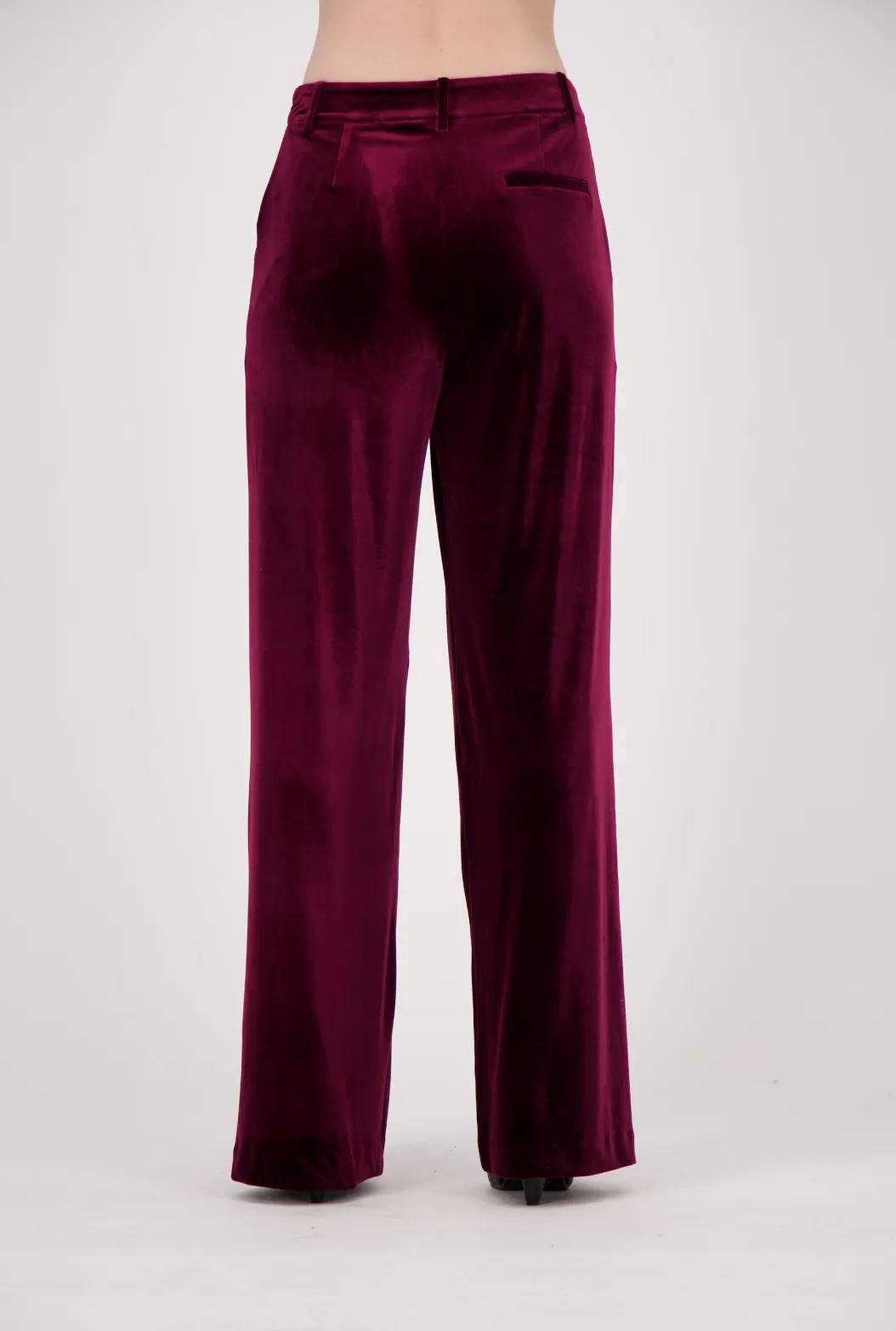 Straight Leg Velvet Pant