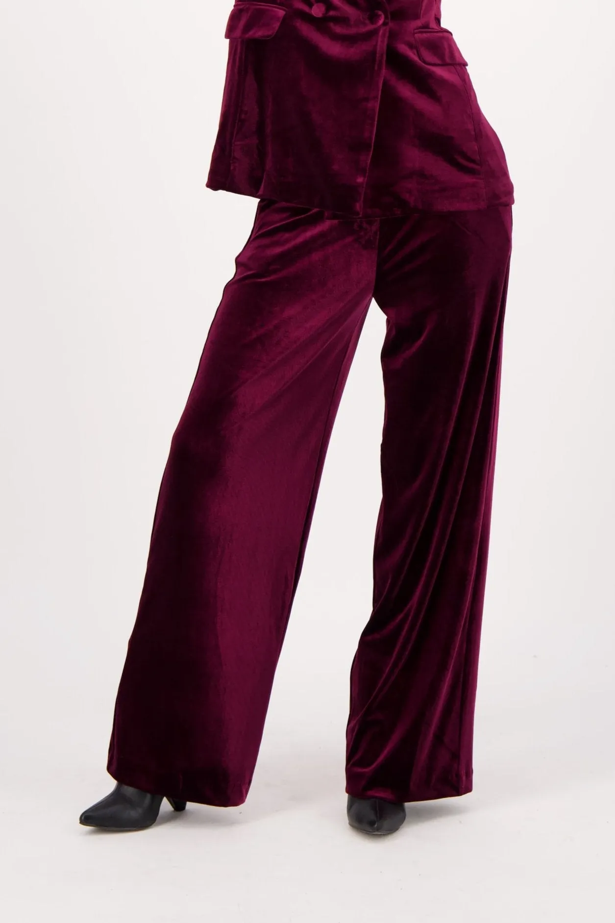 Straight Leg Velvet Pant