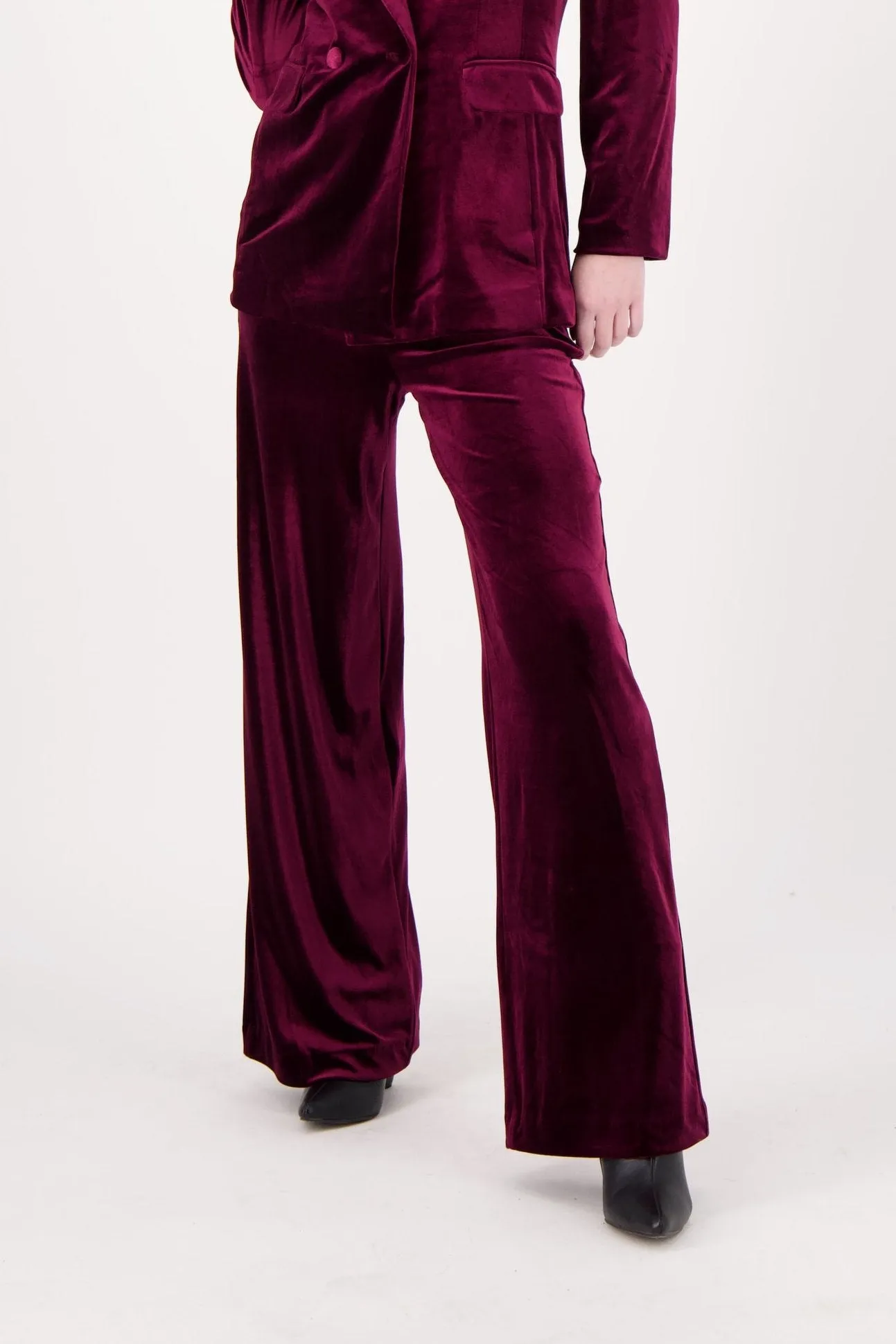 Straight Leg Velvet Pant