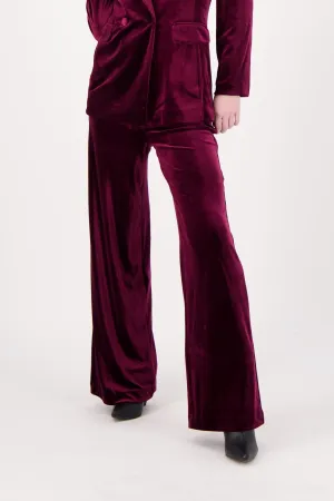 Straight Leg Velvet Pant