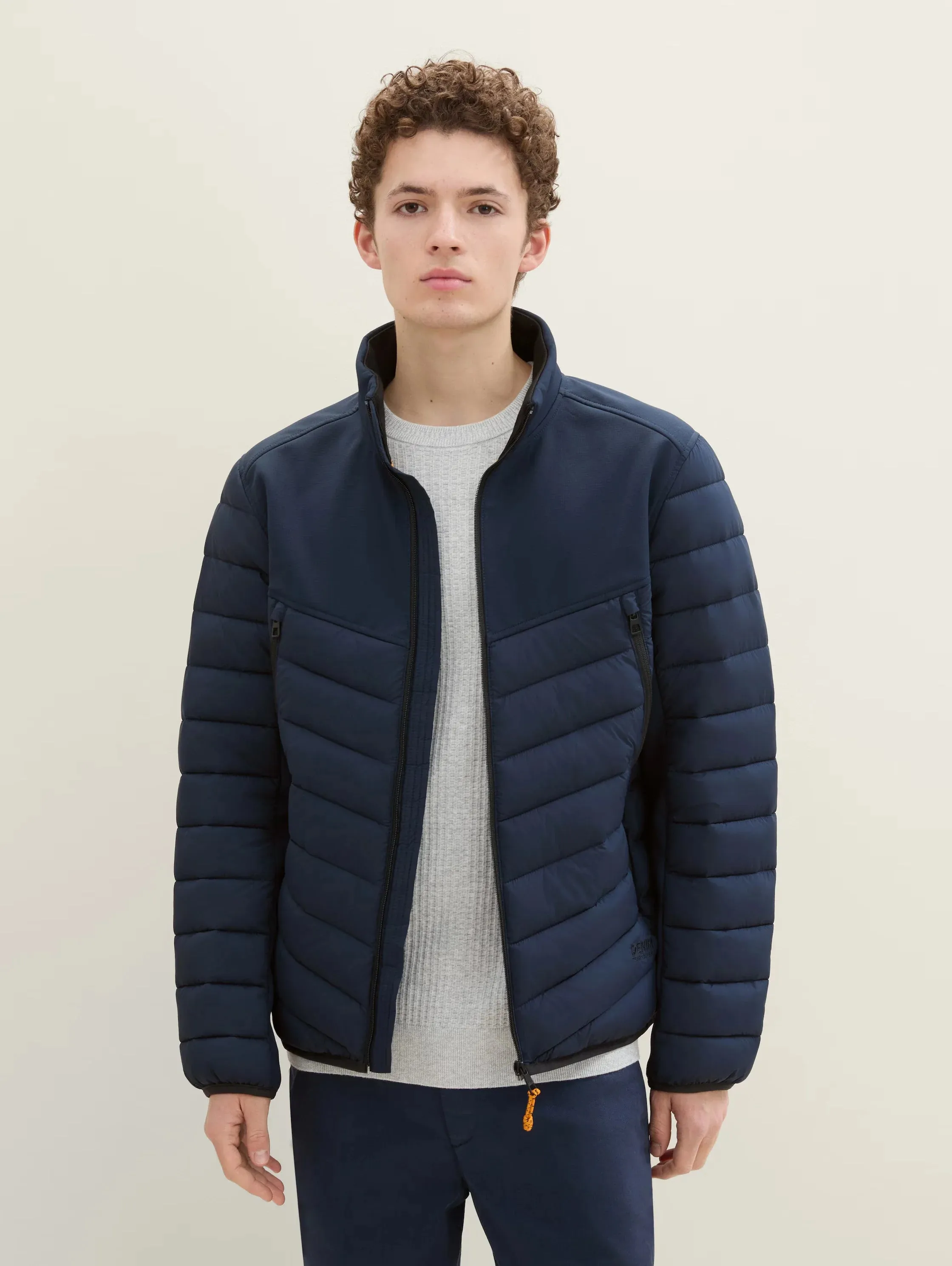 Tom Tailor Hybrid Quilted Navy Jacket