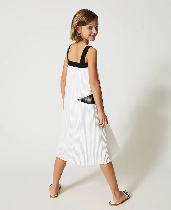 TWS White Pleated Skirt Dress