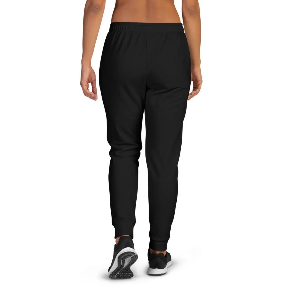 Women's Joggers, Solid Black - Fade Resistant